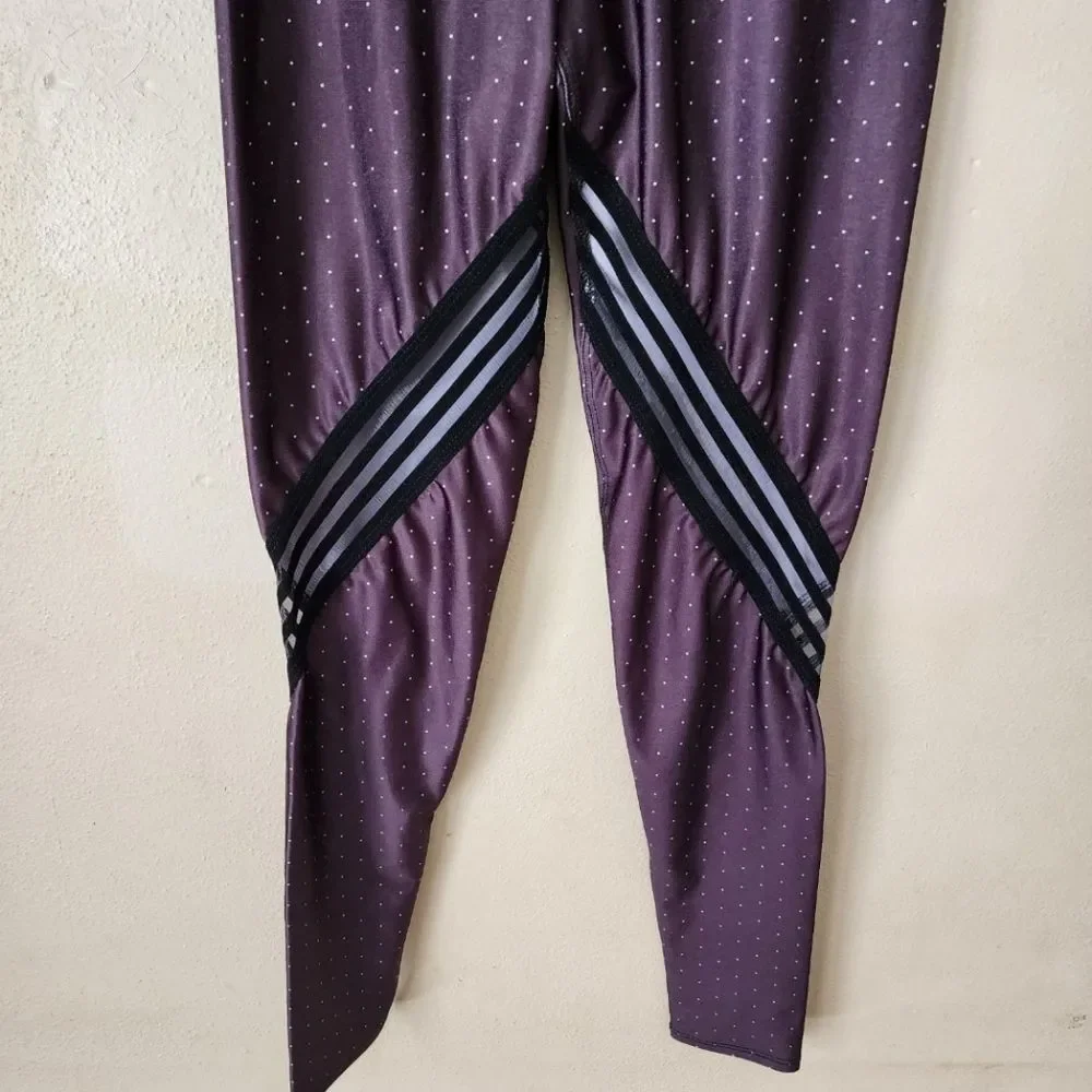 FP Movement X Onzie Purple Polka Dot High Rise Leggings XS Yoga Pants